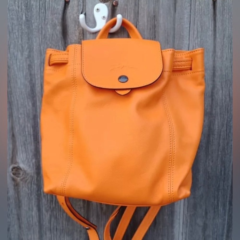 COPY - Longchamp Le Pliage Cuir Mini Leather Backpack Orange